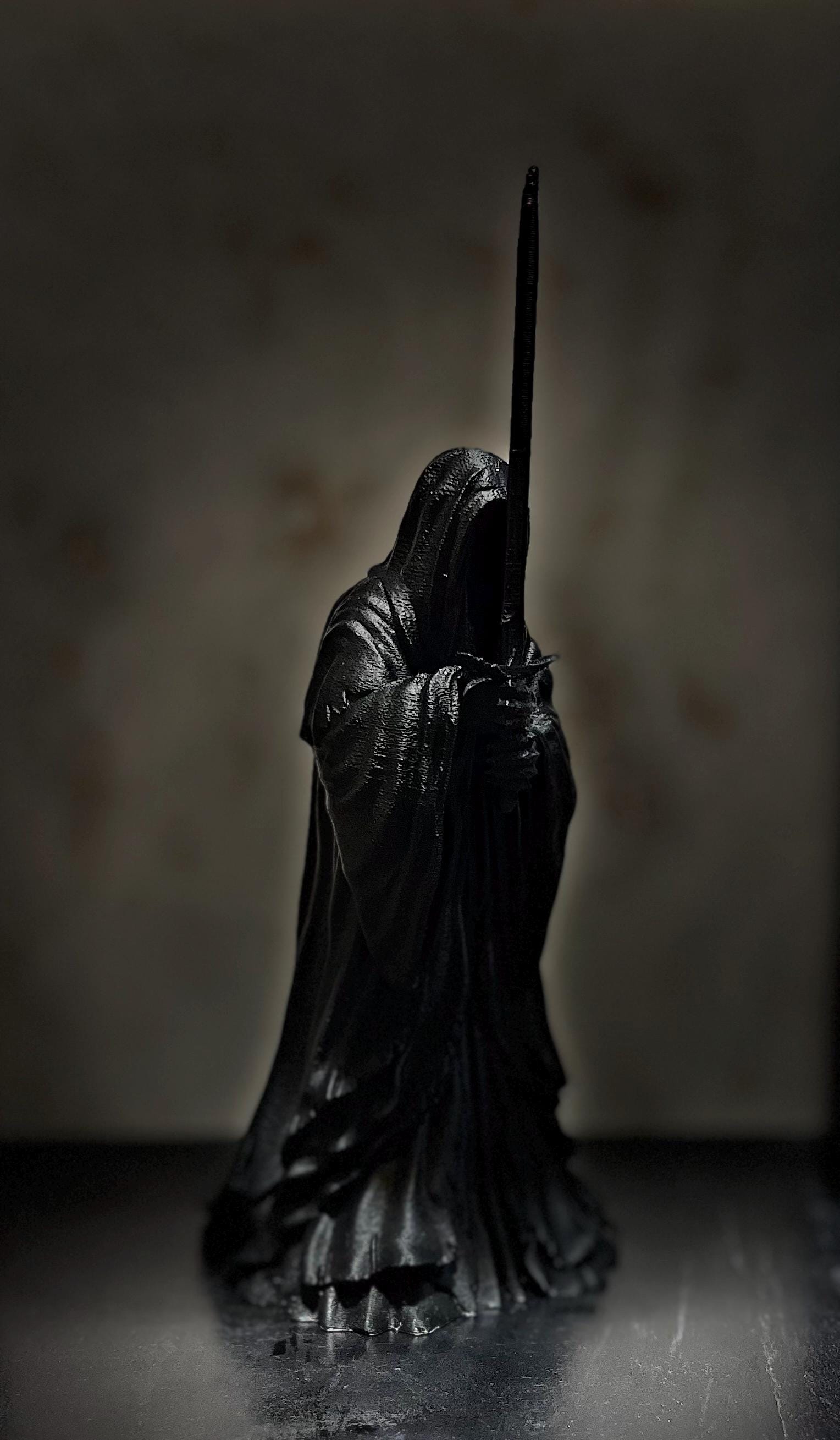 Nazghul Dark Wraith Fantasy Miniature – 3D Printed Collectible Statue