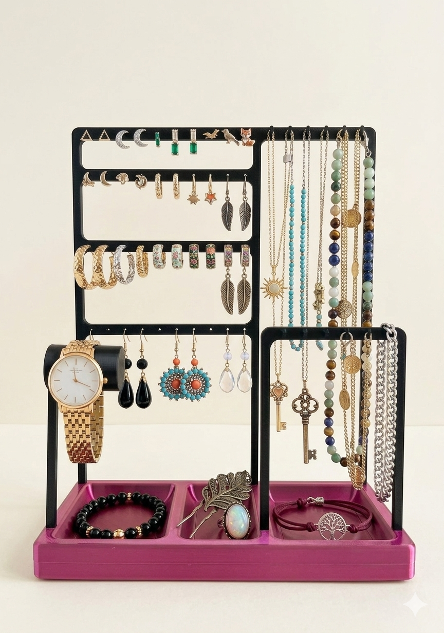 Jewelry Display Stand –Jewelry Holder – 3D Printed Organizer