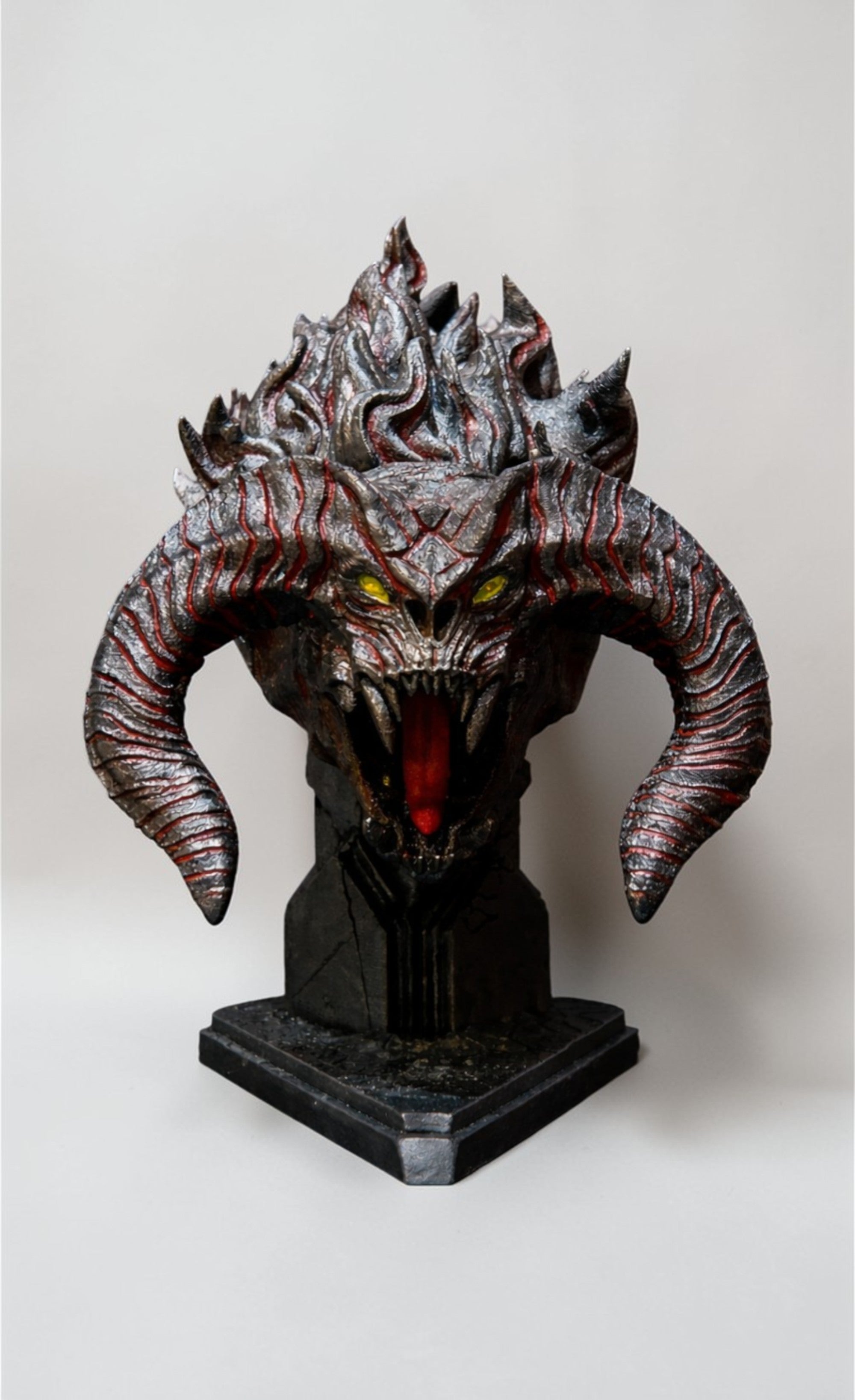 Balrog Bust – Dark Fantasy Statue – 3D Printed Collectible