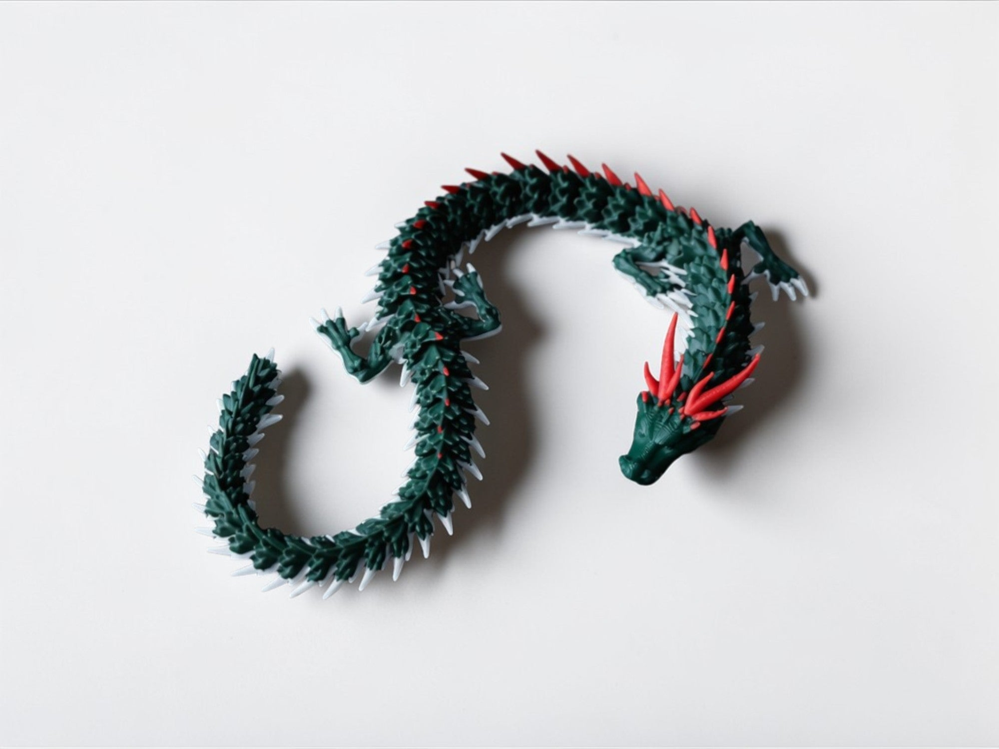 Wielki Ruchomy Smok 3D – 42 cm | Elastyczna Figurka Fantasy