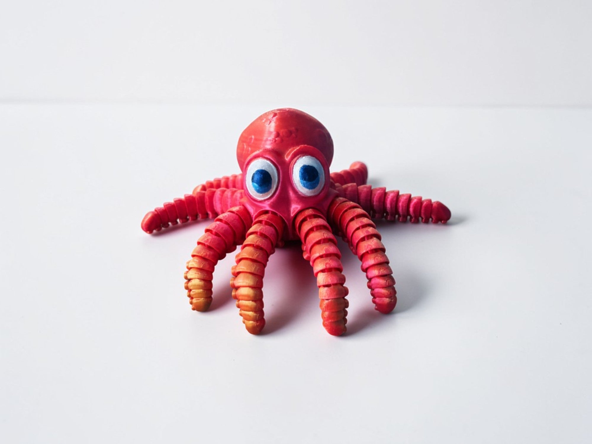 Ruchoma Ośmiornica 3D – Fidget Toy z Ręcznie Malowanymi Oczami