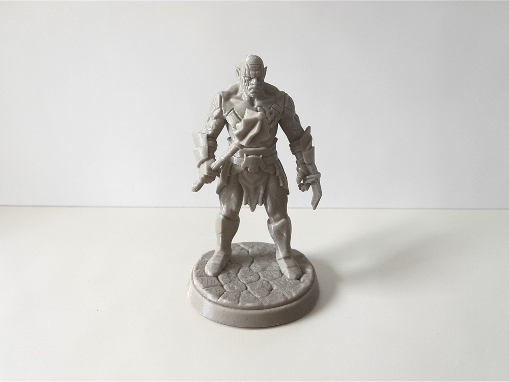 Azog Orc Warrior Miniature – Fantasy 3D Printed Statue – RPG Collectible