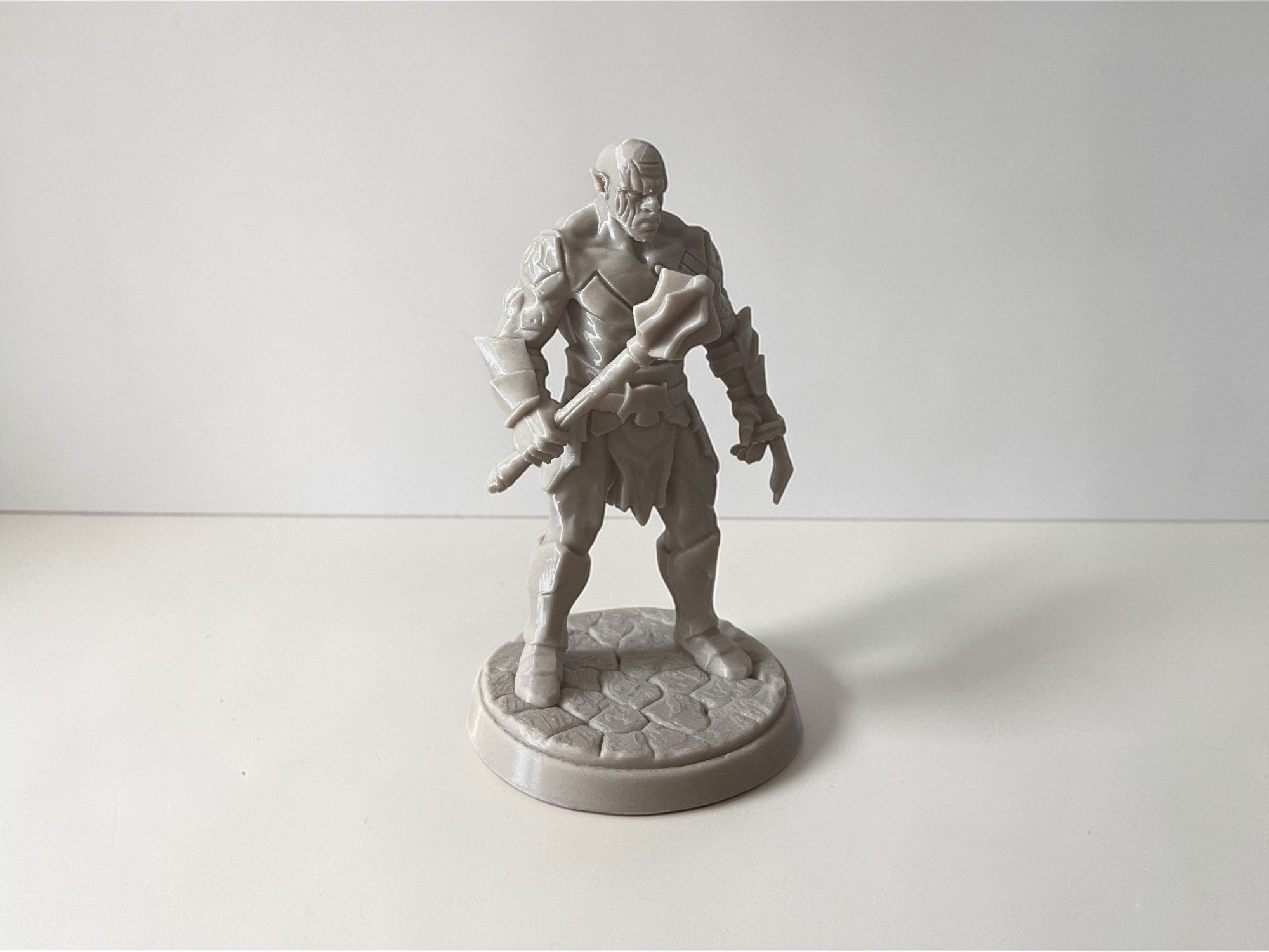 Azog Orc Warrior Miniature – Fantasy 3D Printed Statue – RPG Collectible