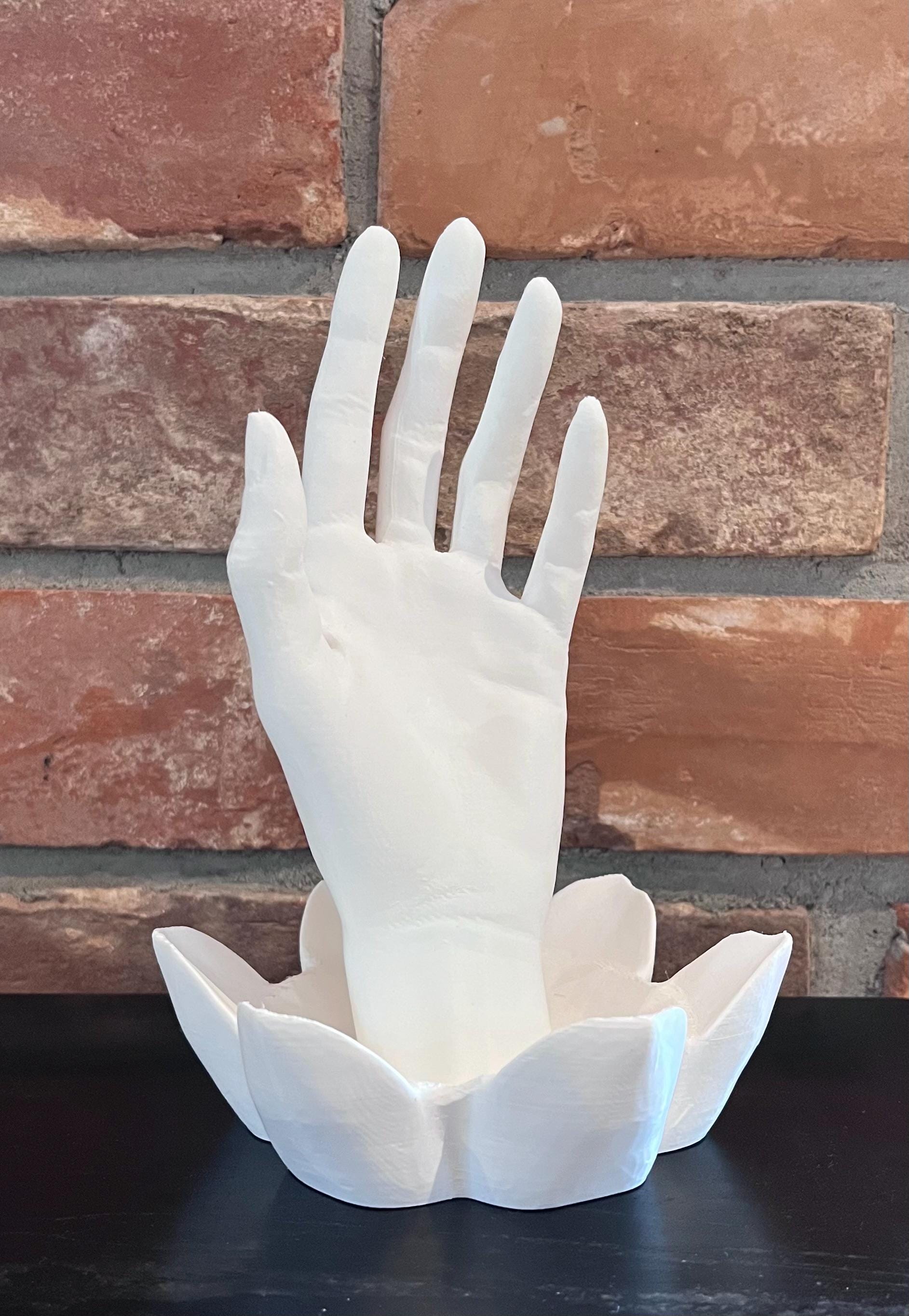 Stojak na Biżuterię "Dłoń" – Elegancki Organizer na Pierścionki i Naszyjniki