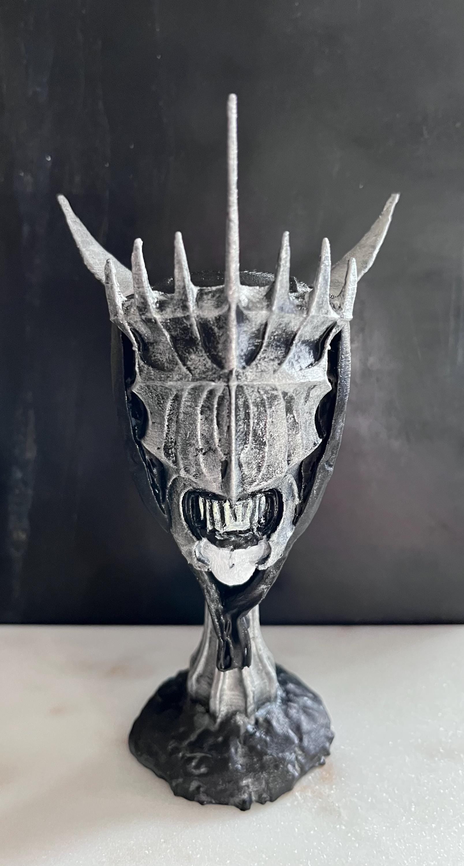 Popiersie Wysłannik Ciemności – Ręcznie Malowana Statuetka 15 cm | Dark Fantasy