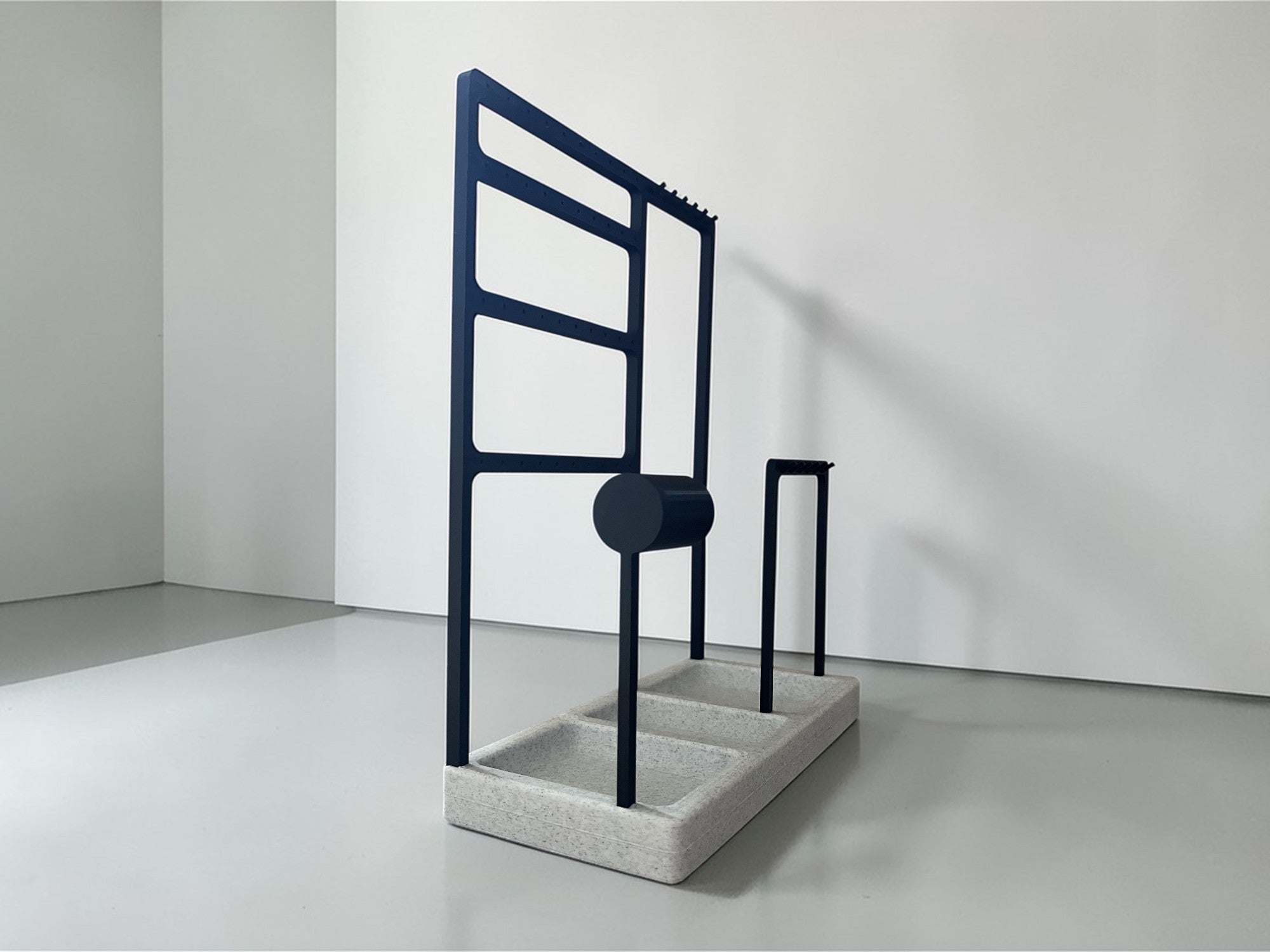 Stojak na Biżuterię z Podstawą o Wzorze Marmuru – Nowoczesny Organizer 3D