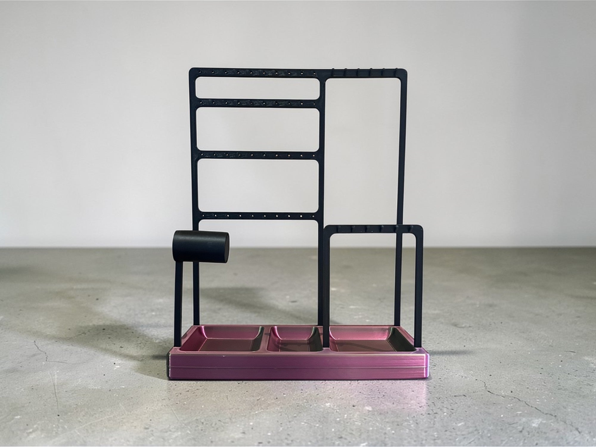 Duży Stojak na Biżuterię z Organizerem – Ekspozytor na Kolczyki i Zegarki